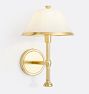 Howell Sconce, Glass Shades, 14" - Aged Brass - Glass Shade
