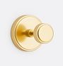 Trask Single Post Hook, Aged Brass