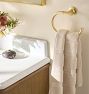 Waffle Stripe Organic Terry Cotton Towel