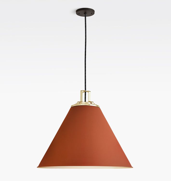 Butte 24" Cone Pendant, Matte Canyon Shade