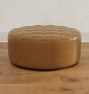 Trevino Leather 36&quot; Round Ottoman