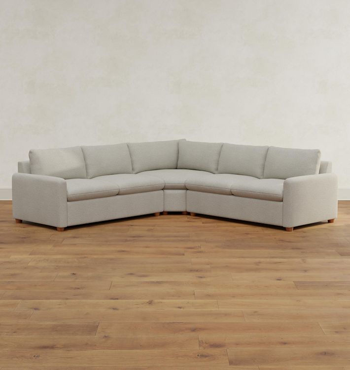 Roswell 3-Piece Double Sofa With Wedge Corner