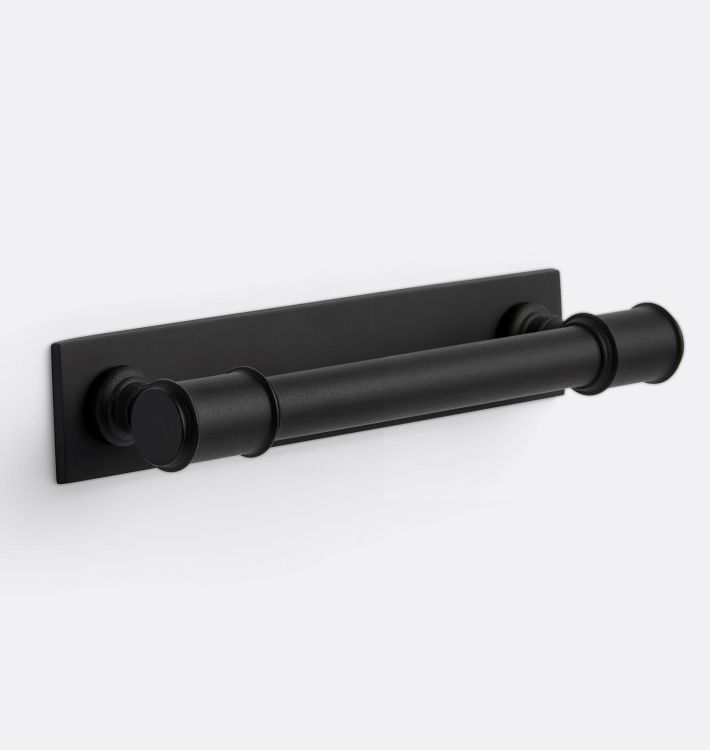 Ladd Drawer Pull with Rectangle Backplate - 4" - Oil Rubbed Bronze