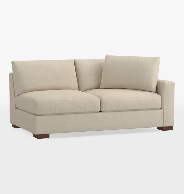 OPEN BOX: Sublimity Sectional Arm Sofa, Classic - Multi-Cushion - Performance Rockport Pebble - Multi Cushion