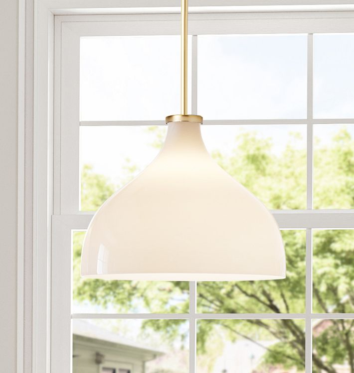 FOLK Abigail 10&quot; Pendant, Glass Shade