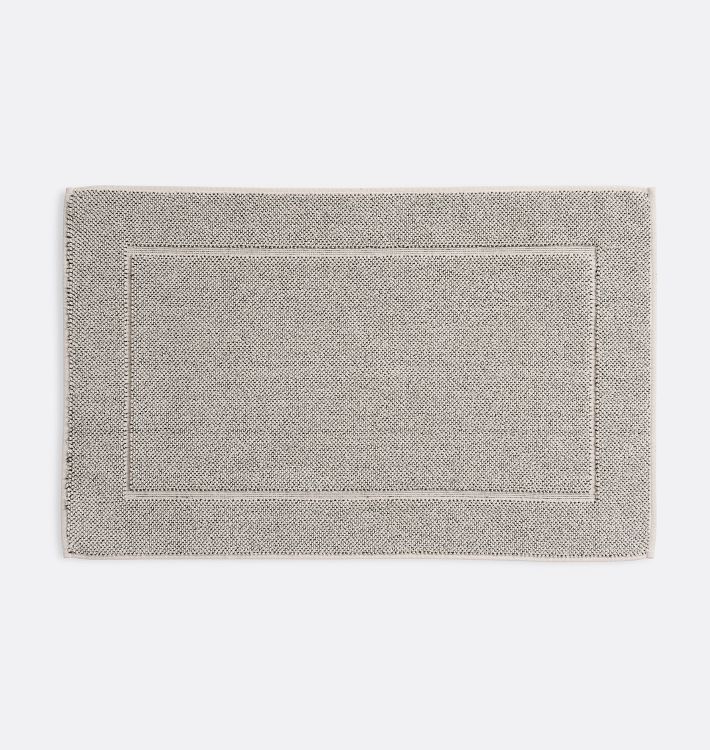 Organic Heathered Cotton Bath Mat, 21"W x 34"L - Charcoal
