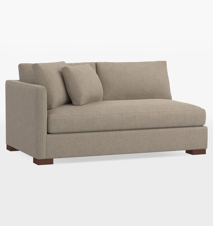 Wrenton Arm Sofa, Left Arm - Classic - Bench Cushion - Performance Henequen Slub, Oatmeal