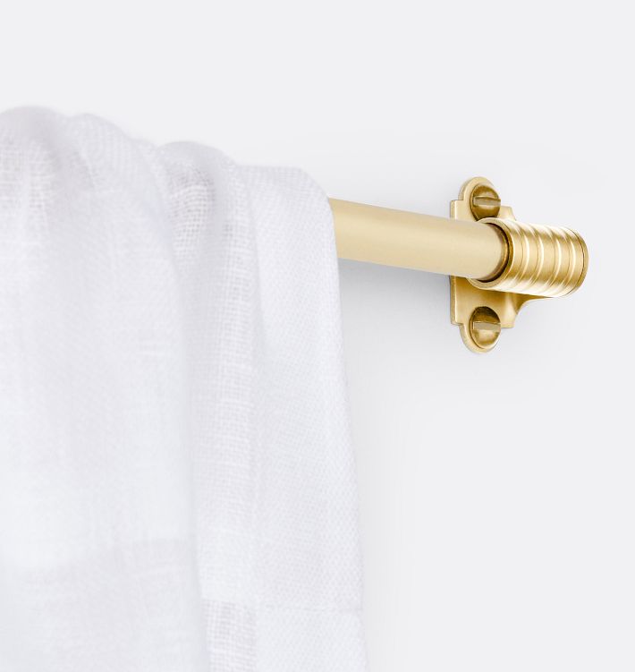 Outside-Mount Cafe Set, Aged Brass