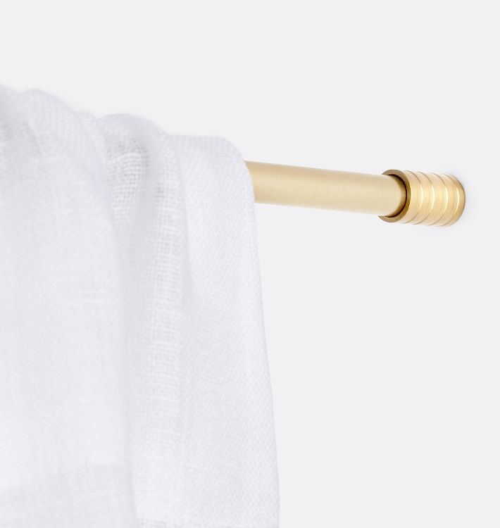 Concealed-Mount Cafe Set, Aged Brass