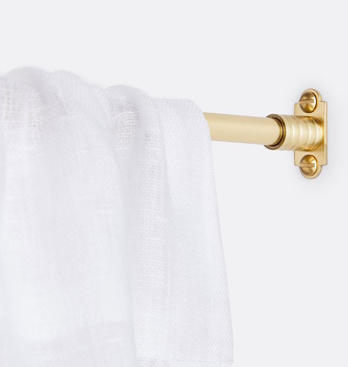 Inside-Mount Cafe Set, Aged Brass