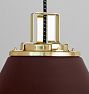 Butte 18&quot; Cone Pendant, Aged Brass Fitter
