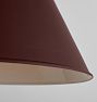 Butte 18&quot; Cone Pendant, Aged Brass Fitter