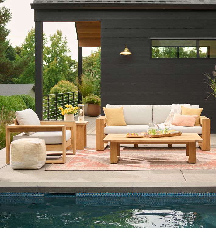 Polson Teak Outdoor Lounge Collection