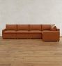 Roswell Leather 5-Piece Sectional Sofa