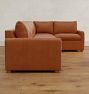 Roswell Leather 5-Piece Sectional Sofa
