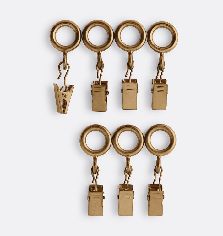 Cafe Drapery Rings Set