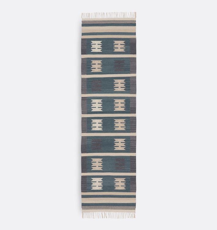 Open Box: Yvette Flatweave Rug, 2-1/2' x 9' - Mist
