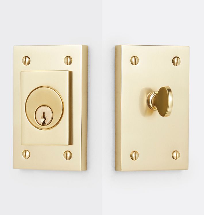 Haven Deadbolt, Aged Brass