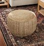 Jute Braided Pouf