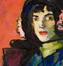 Portrait of a Girl by H. Lyman Sa&#255;en Wall Framed Reproduction Wall Art Print