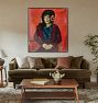 Portrait of a Girl by H. Lyman Sa&#255;en Wall Framed Reproduction Wall Art Print
