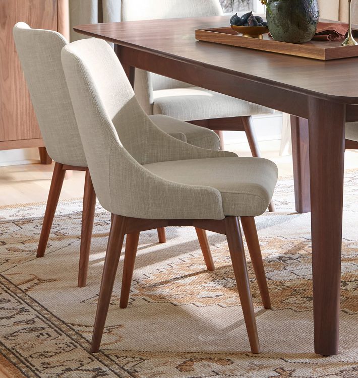 OPEN BOX: Dexter Dining Chair, Natural Ash - Cashmere, Performance Flannel Felton