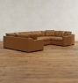 Sublimity Leather 6-Piece U-Shape Sectional Sofa