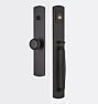 Arched D-Handle and Knob Exterior Door Hardware Tube Latch Set, Oil-Rubbed Bronze - Right