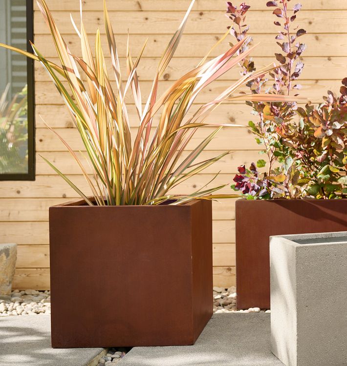 Modern Ficonstone Rectangle Planters