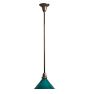 Pendant with Vintage Green Glass Shade