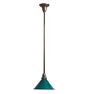 Pendant with Vintage Green Glass Down Shade
