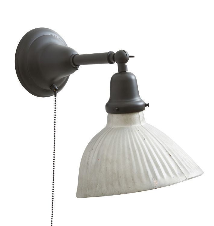 Vintage Bead Chain Wall Sconce