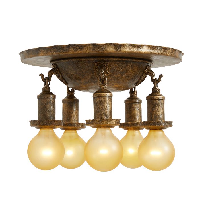 Vintage Classical Revival 5-Light Flush Mount
