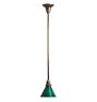 Pendant with Vintage Green Glass Cone Shade