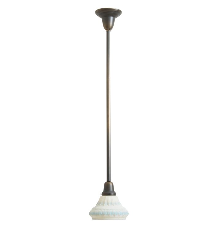 Pendant with Vintage Painted Down Shade
