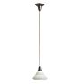 Pendant with Vintage Painted Down Shade