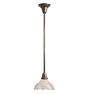 Pendant with Vintage Clear Holophane Shade