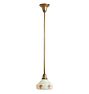 Pendant with Vintage Painted Stepped Shade