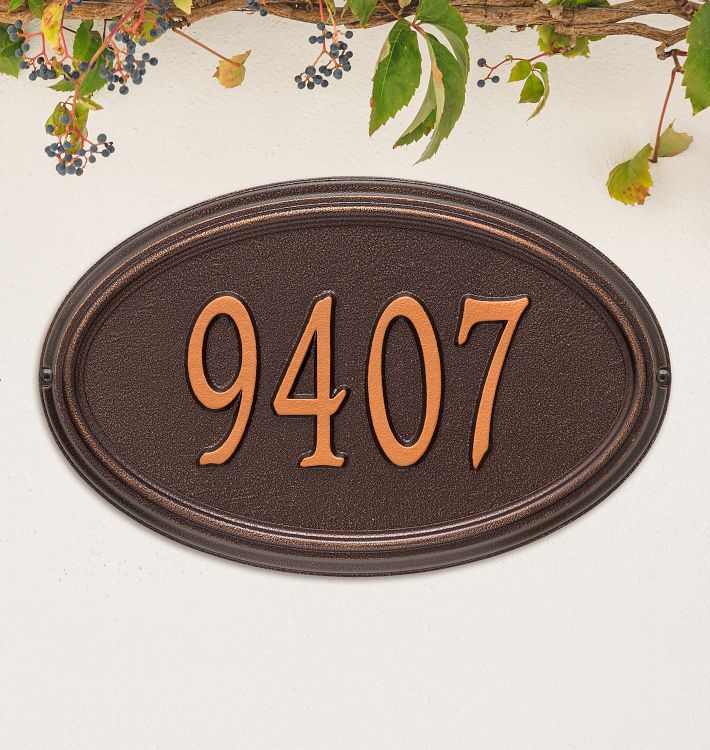 Hensley Personalized Address Plaque