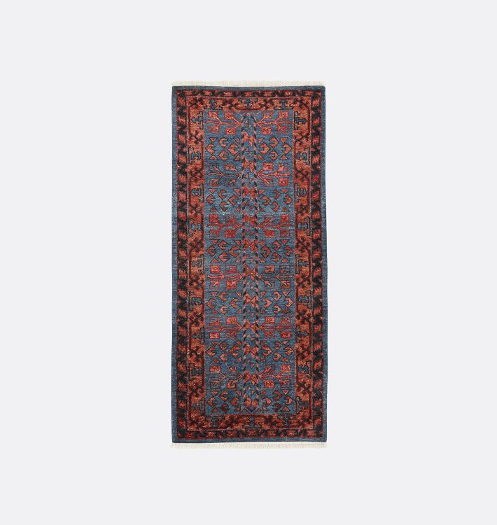 OPEN BOX: Muir Hand-Knotted Rug, Muir Blue - 2-1/2' x 6'