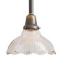 Pendant with Vintage Clear Holophane Shade
