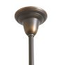 Pendant with Vintage Curved Opaque Glass Shade
