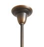 Pendant with Vintage Embossed Painted Glass Shade