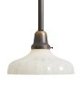 Pendant with Vintage Sheffield Opal Glass Shade