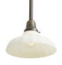 Pendant with Vintage Milky Glass Down Shade