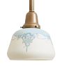 Pendant with Vintage Painted Mountain Motif Shade