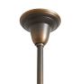 Pendant with Vintage Ridged Glass Shade