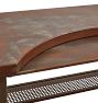 Vintage Early 20th Century French Industrial Metal Desk Steel with Sliding Writing Plate