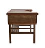 Vintage Early 20th Century French Industrial Metal Desk Steel with Sliding Writing Plate