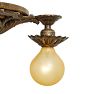 Statement Vintage Romance Revival 3-Light Bare-Bulb Flush Mount